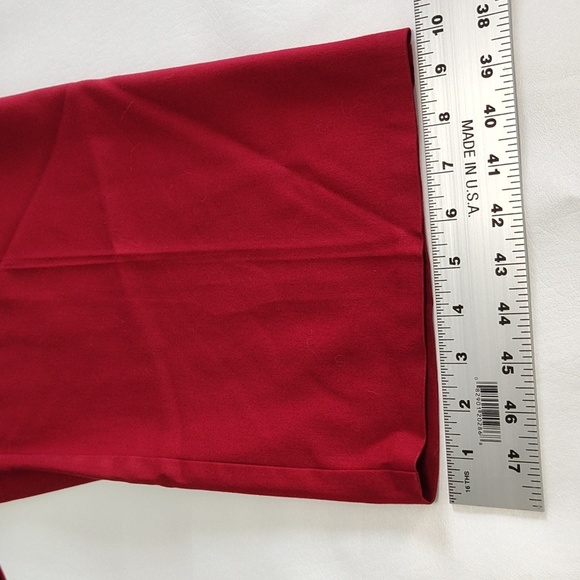 Norton McNaughton Wide Leg Dress Pants Size 20W Burgundy Wine Red Trousers - Picture 8 of 14